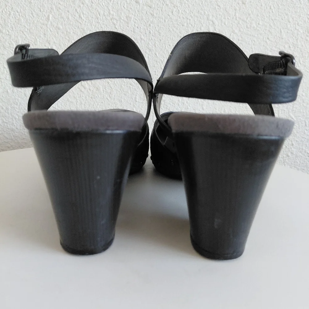 SOLD SOLD SOLD  Black Mary Jane Ankle Strap THEA Clogs - Picture 5 of 14
